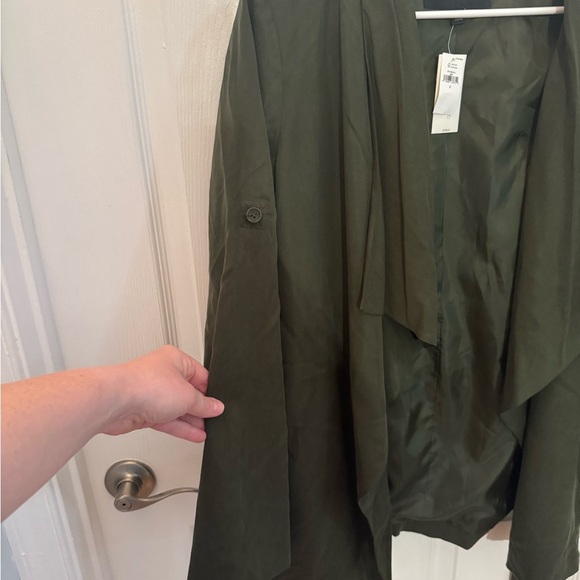 Banana Republic Dark Green Wrap Blazer - Picture 3 of 5